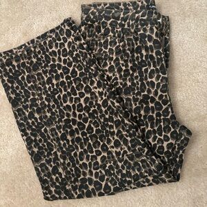 Flamingals Leopard Print Pants | Size Medium | Trendy Statement Style